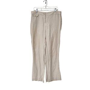 Loft Marisa Tan 100% Linen Trousers